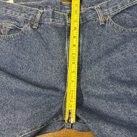 Riders Denim Regular Fit Straight Leg Jeans 38x29 Blue Pre-Shrunk Reinforced NWT - Picture 7 of 9